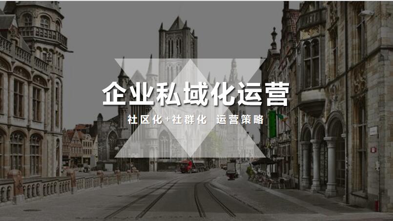 企业私域化运营 社区化+社群化 运营策略