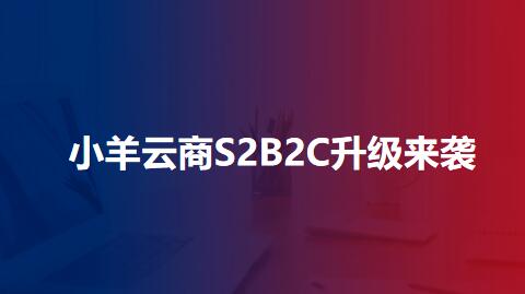 小羊云商S2B2C升级来袭