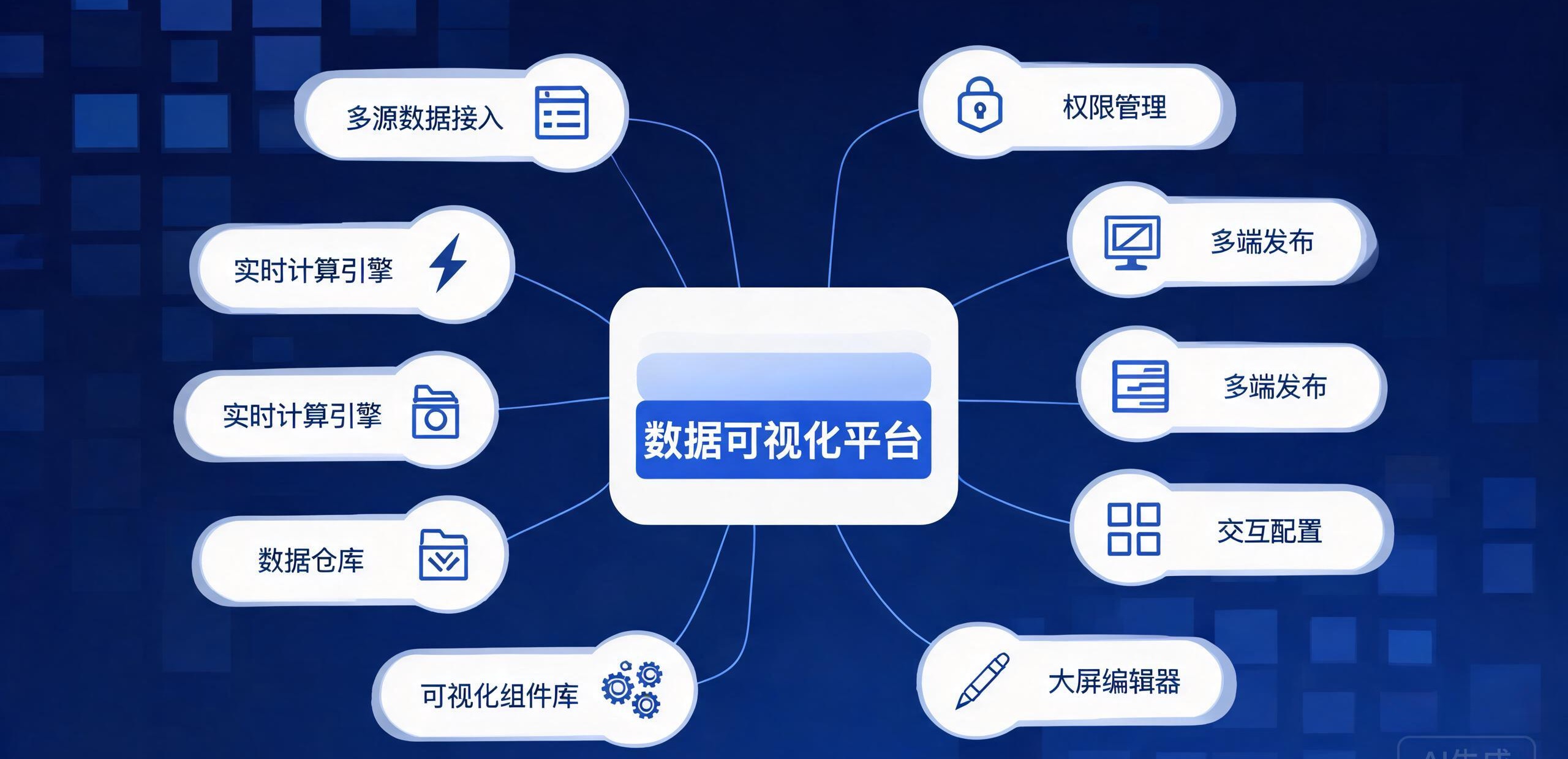 数据大屏系统架构图